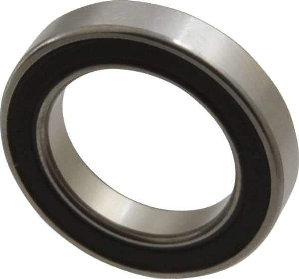 SKF - 17mm Bore Diam, 26mm OD, Double Seal Thin Section Radial Ball Bearing - 5mm Wide, 1 Row, Round Bore, 209 Lb Static Capacity, 378 Lb Dynamic Capacity - Eagle Tool & Supply