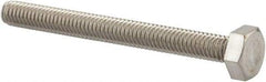Value Collection - M4x0.70mm Metric Coarse, 40mm Length Under Head Hex Head Cap Screw - Fully Threaded, Grade 18-8 & Austenitic A2 Stainless Steel, Uncoated, 7mm Hex - Eagle Tool & Supply