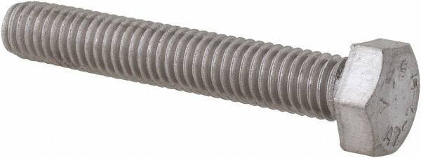Value Collection - M5x0.80mm Metric Coarse, 30mm Length Under Head Hex Head Cap Screw - Fully Threaded, Grade 18-8 & Austenitic A2 Stainless Steel, Uncoated, 8mm Hex - Eagle Tool & Supply