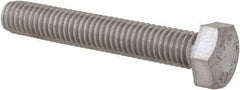 Value Collection - M5x0.80mm Metric Coarse, 30mm Length Under Head Hex Head Cap Screw - Fully Threaded, Grade 18-8 & Austenitic A2 Stainless Steel, Uncoated, 8mm Hex - Eagle Tool & Supply