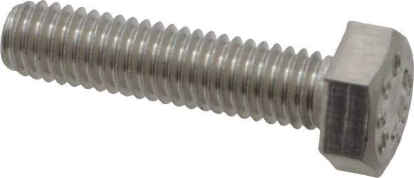 Value Collection - M6x1.00mm Metric Coarse, 22mm Length Under Head Hex Head Cap Screw - Fully Threaded, Grade 18-8 & Austenitic A2 Stainless Steel, Uncoated, 10mm Hex - Eagle Tool & Supply