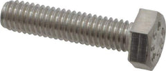 Value Collection - M6x1.00mm Metric Coarse, 22mm Length Under Head Hex Head Cap Screw - Fully Threaded, Grade 18-8 & Austenitic A2 Stainless Steel, Uncoated, 10mm Hex - Eagle Tool & Supply