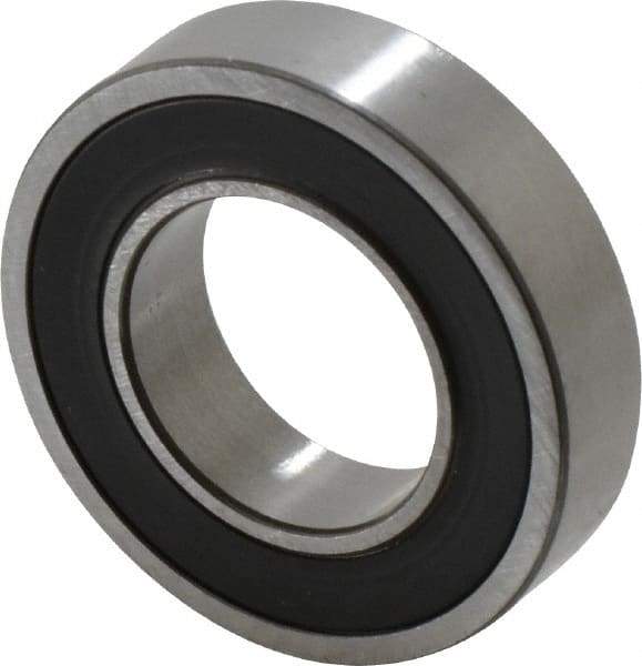 SKF - 20mm Bore Diam, 37mm OD, Double Seal Thin Section Radial Ball Bearing - 9mm Wide, 1 Row, Round Bore, 821 Lb Static Capacity, 1,430 Lb Dynamic Capacity - Eagle Tool & Supply