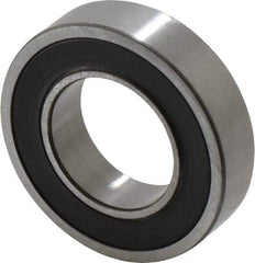 SKF - 20mm Bore Diam, 37mm OD, Double Seal Thin Section Radial Ball Bearing - 9mm Wide, 1 Row, Round Bore, 821 Lb Static Capacity, 1,430 Lb Dynamic Capacity - Eagle Tool & Supply