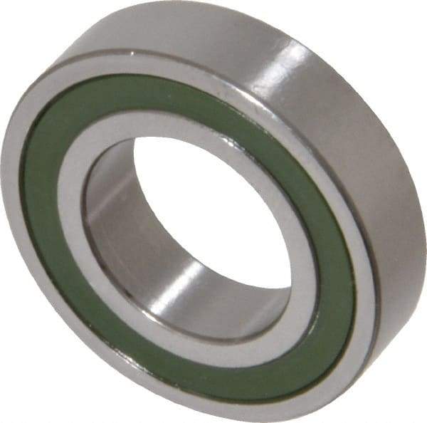 SKF - 20mm Bore Diam, 32mm OD, Double Seal Thin Section Radial Ball Bearing - 7mm Wide, 1 Row, Round Bore, 337 Lb Static Capacity, 607 Lb Dynamic Capacity - Eagle Tool & Supply