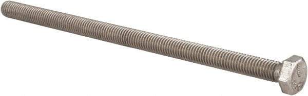 Value Collection - M8x1.25mm Metric Coarse, 150mm Length Under Head Hex Head Cap Screw - Fully Threaded, Grade 18-8 & Austenitic A2 Stainless Steel, Uncoated, 13mm Hex - Eagle Tool & Supply