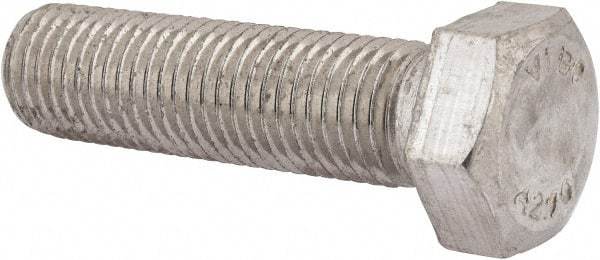 Value Collection - M24x3.00mm Metric Coarse, 90mm Length Under Head Hex Head Cap Screw - Fully Threaded, Grade 18-8 & Austenitic A2 Stainless Steel, Uncoated, 36mm Hex - Eagle Tool & Supply
