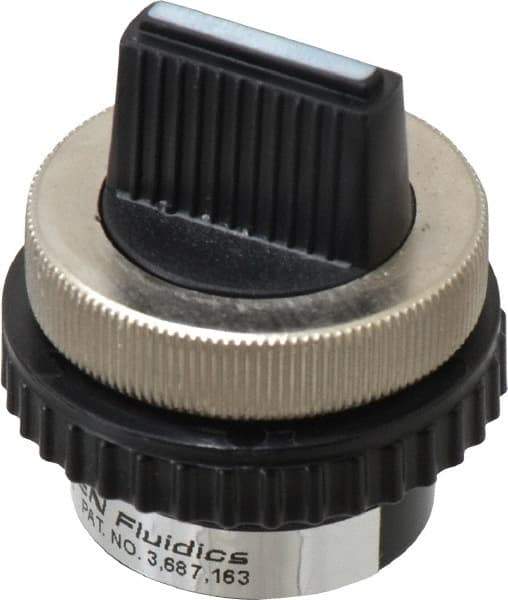Norgren - 10-32 UNF Selector Valve - 3-Way, 2 Position, 0.03 CV Rate & Rotary Switch Detented - Eagle Tool & Supply