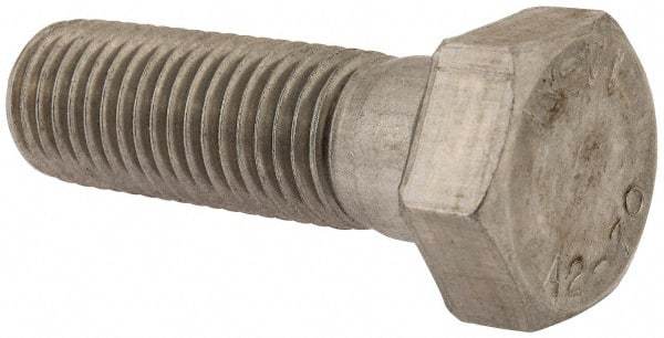Value Collection - M24x3.00mm Metric Coarse, 75mm Length Under Head Hex Head Cap Screw - Partially Threaded, Grade 18-8 & Austenitic A2 Stainless Steel, Uncoated, 36mm Hex - Eagle Tool & Supply