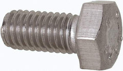 Value Collection - M5x0.80mm Metric Coarse, 10mm Length Under Head Hex Head Cap Screw - Fully Threaded, Grade 316 & Austenitic A4 Stainless Steel, Uncoated, 8mm Hex - Eagle Tool & Supply