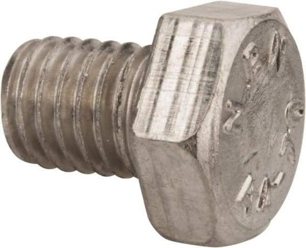 Value Collection - M8x1.25mm Metric Coarse, 10mm Length Under Head Hex Head Cap Screw - Fully Threaded, Grade 316 & Austenitic A4 Stainless Steel, Uncoated, 13mm Hex - Eagle Tool & Supply