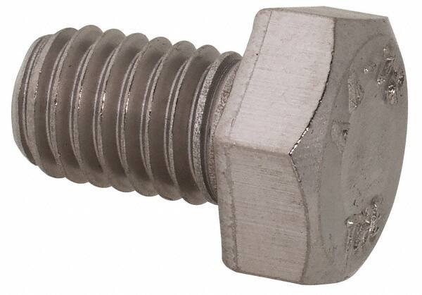 Value Collection - M8x1.25mm Metric Coarse, 12mm Length Under Head Hex Head Cap Screw - Fully Threaded, Grade 316 & Austenitic A4 Stainless Steel, Uncoated, 13mm Hex - Eagle Tool & Supply