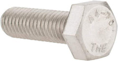 Value Collection - M8x1.25mm Metric Coarse, 25mm Length Under Head Hex Head Cap Screw - Fully Threaded, Grade 316 & Austenitic A4 Stainless Steel, Uncoated, 13mm Hex - Eagle Tool & Supply