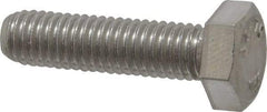 Value Collection - M8x1.25mm Metric Coarse, 30mm Length Under Head Hex Head Cap Screw - Fully Threaded, Grade 316 & Austenitic A4 Stainless Steel, Uncoated, 13mm Hex - Eagle Tool & Supply