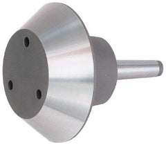 Bison - 5MT Taper, Steel Lathe Pipe Head Point - 9.39" OAL, 3,200 Max RPM, Compatible with Live Centers - Eagle Tool & Supply