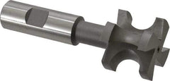 Value Collection - 3/8" Radius, 3/4" Circle Diam, 1-1/2" Cutter Diam, 1-1/2" Cutting Width, Shank Connection, Concave Radius Cutter - 3/4" Shank Diam, 4-3/16" OAL, High Speed Steel, Uncoated, 4 Teeth, Weldon Flat - Eagle Tool & Supply