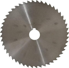 Value Collection - 8" Diam x 3/32" Blade Thickness x 1-1/4" Arbor Hole Diam, 48 Tooth Slitting and Slotting Saw - Arbor Connection, Right Hand, Uncoated, High Speed Steel, Concave Ground, Contains Keyway - Eagle Tool & Supply