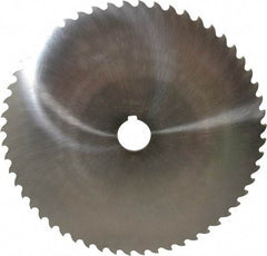 Value Collection - 10" Diam x 3/16" Blade Thickness x 1-1/4" Arbor Hole Diam, 56 Tooth Slitting and Slotting Saw - Arbor Connection, Right Hand, Uncoated, High Speed Steel, Concave Ground, Contains Keyway - Eagle Tool & Supply