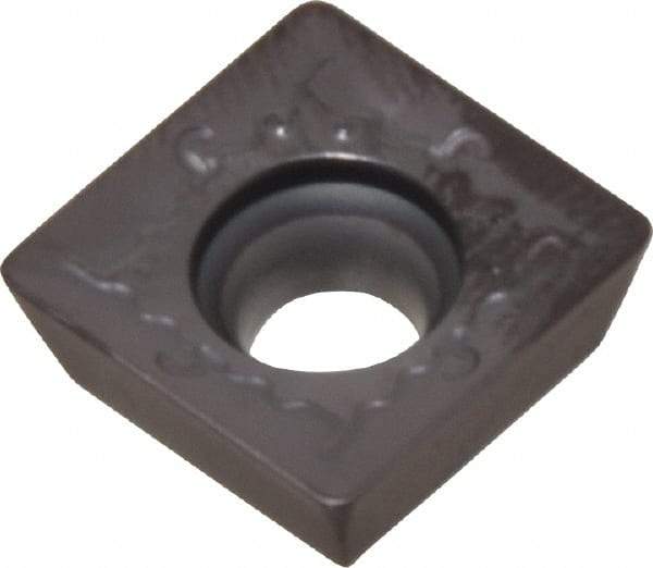 Tungaloy - SDMT1204 MJ Grade AH330 Carbide Milling Insert - TiAlN Finish, 0.187" Thick, 1/2" Inscribed Circle, 0.031" Corner Radius - Eagle Tool & Supply