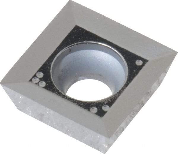 Tungaloy - SDGT1204 AJ Grade TH10 Carbide Milling Insert - Uncoated, 0.187" Thick, 1/2" Inscribed Circle, 0.031" Corner Radius - Eagle Tool & Supply