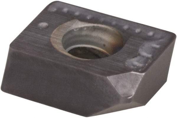 Tungaloy - XXMU08T204 MJ Grade AH120 Carbide Milling Insert - 2.78mm Thick, 0.4mm Corner Radius - Eagle Tool & Supply