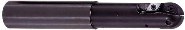 Tungaloy - 3/4" Cut Diam, 5/8" Max Depth of Cut, 1" Shank Diam, 5.03" OAL, Indexable Ball Nose End Mill - 2-3/4" Head Length, Straight Shank, EBP Toolholder, ZPET 075 Insert - Eagle Tool & Supply