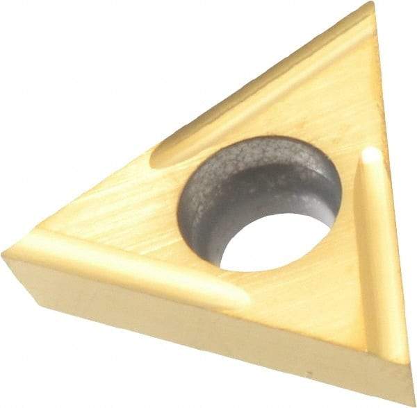 Tungaloy - TCGT110201 FRJ10 Grade J740 Carbide Turning Insert - Uncoated, 60° Triangle, 1/4" Inscr Circle, 3/32" Thick, 0.0039" Corner Radius - Eagle Tool & Supply