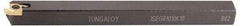 Tungaloy - JSEG, External, Right Hand, Indexable Grooving Tool Holder - J10E Insert Compatibility, 12mm Shank Height, 12mm Shank Width, 125mm OAL - Eagle Tool & Supply