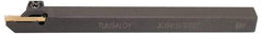 Tungaloy - JCGWS, Left Hand Cut, 0.787" Max Workpc Diam, JCGN 200F Insert, Indexable Cutoff Toolholder - 10mm Max Depth of Cut, 0.472" Shank Width, 0.472" Shank Height, 4.92" OAL - Eagle Tool & Supply