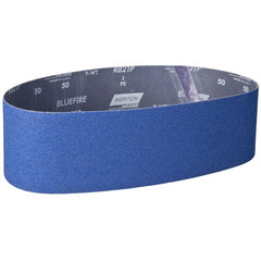 4″ × 36″ NorZon Plus R821 Narrow Belt 50 Grit Zirconia Alumina - Eagle Tool & Supply