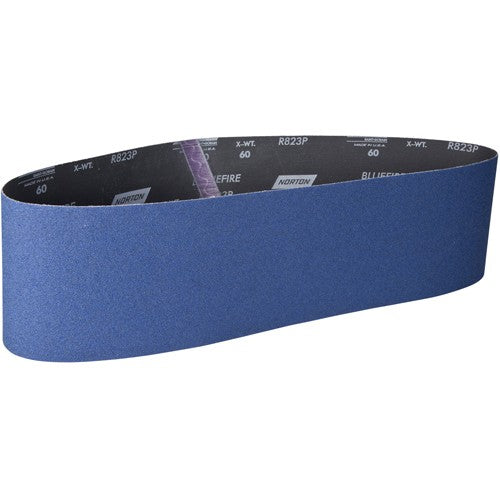 6″ × 48″ NorZon Plus R823 Narrow Belt 80 Grit Zirconia Alumina - Eagle Tool & Supply