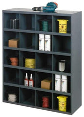 Durham - 20 Drawer, 20 Compartment, Small Parts Large Opening Storage Bin - 12" Deep x 33-3/4" Wide x 42" High - Eagle Tool & Supply