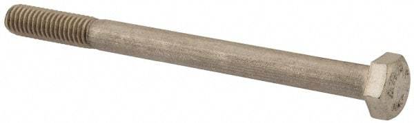 Value Collection - M6x1.00mm Metric Coarse, 75mm Length Under Head Hex Head Cap Screw - Partially Threaded, Grade 316 & Austenitic A4 Stainless Steel, Uncoated, 10mm Hex - Eagle Tool & Supply
