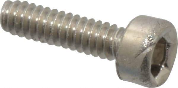 Value Collection - M1.6x0.35 Metric Coarse Hex Socket Drive, Socket Cap Screw - Grade 18-8 & Austenitic A2 Stainless Steel, Uncoated, Fully Threaded, 6mm Length Under Head - Eagle Tool & Supply