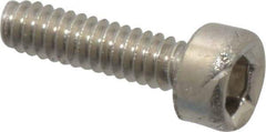Value Collection - M1.6x0.35 Metric Coarse Hex Socket Drive, Socket Cap Screw - Grade 18-8 & Austenitic A2 Stainless Steel, Uncoated, Fully Threaded, 6mm Length Under Head - Eagle Tool & Supply