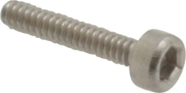 Value Collection - M1.6x0.35 Metric Coarse Hex Socket Drive, Socket Cap Screw - Grade 18-8 & Austenitic A2 Stainless Steel, Uncoated, Fully Threaded, 8mm Length Under Head - Eagle Tool & Supply