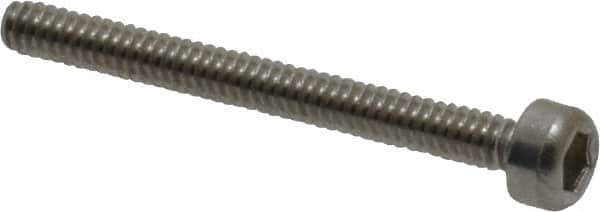 Value Collection - M1.6x0.35 Metric Coarse Hex Socket Drive, Socket Cap Screw - Grade 18-8 & Austenitic A2 Stainless Steel, Uncoated, Partially Threaded, 16mm Length Under Head - Eagle Tool & Supply