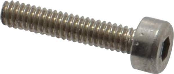 Value Collection - M2x0.40 Metric Coarse Hex Socket Drive, Socket Cap Screw - Grade 18-8 & Austenitic A2 Stainless Steel, Uncoated, Fully Threaded, 10mm Length Under Head - Eagle Tool & Supply