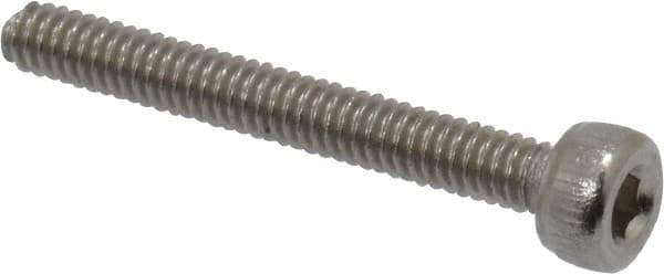 Value Collection - M2x0.40 Metric Coarse Hex Socket Drive, Socket Cap Screw - Grade 18-8 & Austenitic A2 Stainless Steel, Uncoated, Fully Threaded, 16mm Length Under Head - Eagle Tool & Supply