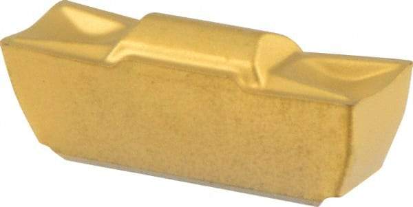 Seco - LCMF, 0.157" Cutting Width, FT, CP500 Grade, Double End Multi-Directional Turning Insert - TiAlN, TiN Coated, Full Radius - Eagle Tool & Supply