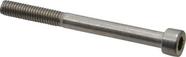 Value Collection - M6x1.00 Metric Coarse Hex Socket Drive, Socket Cap Screw - Grade 18-8 & Austenitic A2 Stainless Steel, Uncoated, Partially Threaded, 65mm Length Under Head - Eagle Tool & Supply