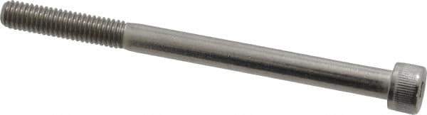 Value Collection - M6x1.00 Metric Coarse Hex Socket Drive, Socket Cap Screw - Grade 18-8 & Austenitic A2 Stainless Steel, Uncoated, Partially Threaded, 80mm Length Under Head - Eagle Tool & Supply
