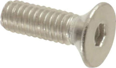 Value Collection - M2.5x0.45 Metric Coarse Hex Socket Drive, 90° Flat Screw - Grade 18-8 & Austenitic A2 Stainless Steel, Fully Threaded, 8mm OAL - Eagle Tool & Supply