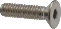 Value Collection - M2.5x0.45 Metric Coarse Hex Socket Drive, 90° Flat Screw - Grade 18-8 & Austenitic A2 Stainless Steel, Fully Threaded, 10mm OAL - Eagle Tool & Supply
