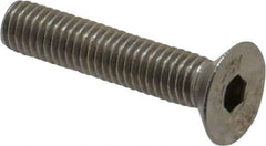 Value Collection - M5x0.80 Metric Coarse Hex Socket Drive, 90° Flat Screw - Grade 18-8 & Austenitic A2 Stainless Steel, Partially Threaded, 25mm OAL - Eagle Tool & Supply