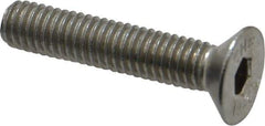 Value Collection - M6x1.00 Metric Coarse Hex Socket Drive, 90° Flat Screw - Grade 18-8 & Austenitic A2 Stainless Steel, Fully Threaded, 30mm OAL - Eagle Tool & Supply