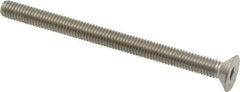 Value Collection - M6x1.00 Metric Coarse Hex Socket Drive, 90° Flat Screw - Grade 18-8 & Austenitic A2 Stainless Steel, Partially Threaded, 80mm OAL - Eagle Tool & Supply