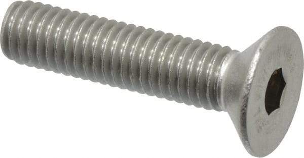 Value Collection - M8x1.25 Metric Coarse Hex Socket Drive, 90° Flat Screw - Grade 18-8 & Austenitic A2 Stainless Steel, Partially Threaded, 35mm OAL - Eagle Tool & Supply