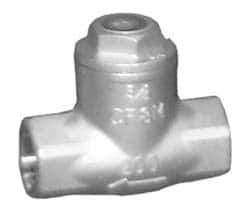 Sharpe Valves - 3" Stainless Steel Check Valve - FNPT x FNPT, 200 WOG - Eagle Tool & Supply