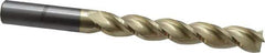Accupro - 3/4", 5" LOC, 3/4" Shank Diam, 8" OAL, 3 Flute, Solid Carbide Square End Mill - Single End, ZrN Finish, Spiral Flute, 37° Helix, Centercutting, Right Hand Cut, Right Hand Flute - Eagle Tool & Supply